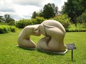 Stone sculpture by Deb Vandenbroucke at Stone Quarry Hill Art Park